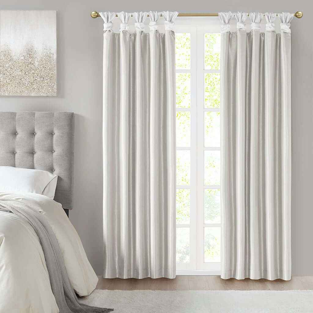 Total Blackout Curtain Panel White – Transform Your Space with Total Darkness - Nook & Nest