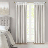 Blackout Curtain Panel – 50″×95″, Twist Tab Top, White, Sold Individua - Nook & Nest