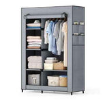 Portable Wardrobe Closet Organizer – Full Zip Cover, Hanging Rod, No-T - Nook & Nest