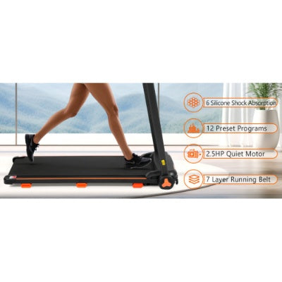 NEW Treadmills For Home, 2.5HP Quiet Folding Treadmill With Heart Rate Sensor, 300lbs Weight Capacity, 7.5MPH, Incline Treadmill With USB Charge Station Bluetooth Speaker, 6 Shock-Absorbing - Nook & Nest