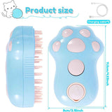 Blue Rechargeable Pet Grooming Brush with Mist Spray - Nook & Nest