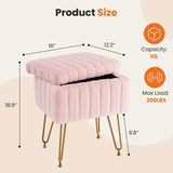 Dressing Stool And Chair With Storage Space - Nook & Nest