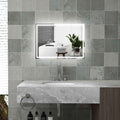 Transform Your Space with the Dimmable LED Bathroom Mirror – 32" x 24", 3 Color Modes & Smart Touch - Nook & Nest