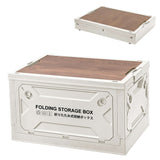 Collapsible Storage Crate – MDF Wood Lid, 41 QT, 66 lb, 4 Side Doors, Nook & Nest