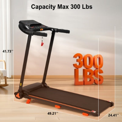 NEW Treadmills For Home, 2.5HP Quiet Folding Treadmill With Heart Rate Sensor, 300lbs Weight Capacity, 7.5MPH, Incline Treadmill With USB Charge Station Bluetooth Speaker, 6 Shock-Absorbing - Nook & Nest