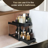 2-Tier Pull-Out Cabinet Organizer – 30-Second No-Tool Install, 2 Bonus - Nook & Nest