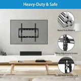 Tilt Dual-Arm TV Wall Mount – 32–55 in, VESA 400×400, Black - Nook & Nest