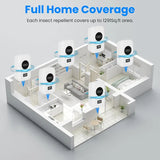 6-Pack Ultrasonic Insect Repellent - Dual Sound-Wave Tech, 3-Mode Switch, 32 - 120kHz Frequencies, Ideal For Full Home Coverage, Safe For Home With Kids - Plug-in Indoor Bug & Rodent Repeller - Nook & Nest