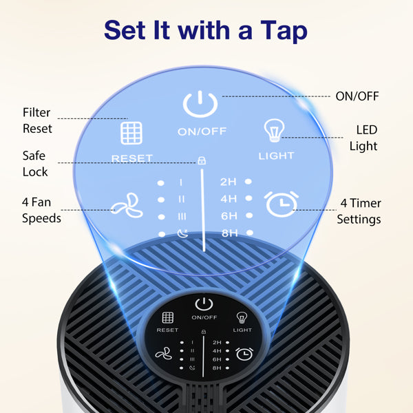 Experience Pure Air Anytime with the MOOKA Air Purifier for Home - Nook & Nest