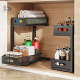 2-Piece Under-Sink Pull-Out Organizer Shelf - Nook & Nest