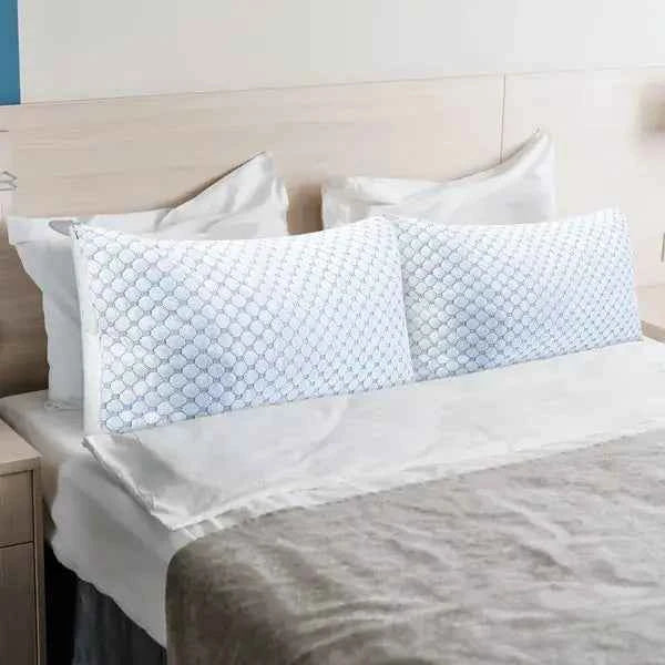 Stay Cool & Cozy: Cooling Gel Memory Foam Pillows (Set of 2) - Nook & Nest