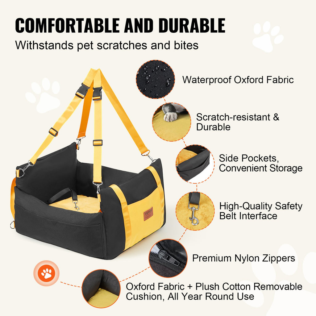 Ultimate Comfort for Your Pup: Dog Booster Car Seat for Small Dogs Up to 25lbs - Nook & Nest