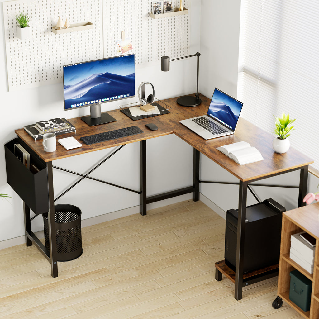 Elevate Your Productivity with Our L-Shaped Computer Desk for Home Office - Nook & Nest