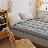 Twin Mattress Topper Pad – Gray, Machine Washable - Nook & Nest