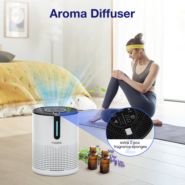 Experience Pure Air Anytime with the MOOKA Air Purifier for Home - Nook & Nest