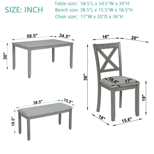 Elevate Your Dining Experience with Our 6 Piece Kitchen Dining Set - Nook & Nest