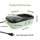 2-in-1 Electric Hot Pot and Grill - Nook & Nest