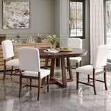 Walnut Compact Dining Set for 4, Table and 4 Chairs - Nook & Nest