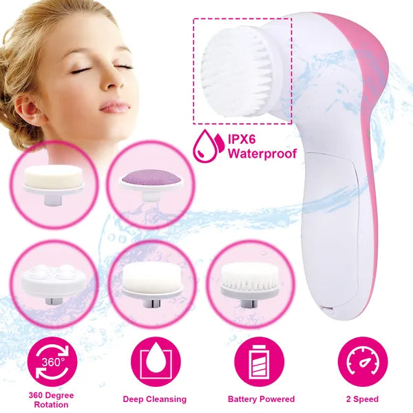 Waterproof Facial Cleansing Brush: Your At-Home Spa Experience - Nook & Nest