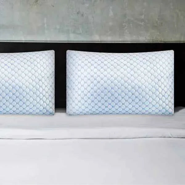 Stay Cool & Cozy: Cooling Gel Memory Foam Pillows (Set of 2) - Nook & Nest