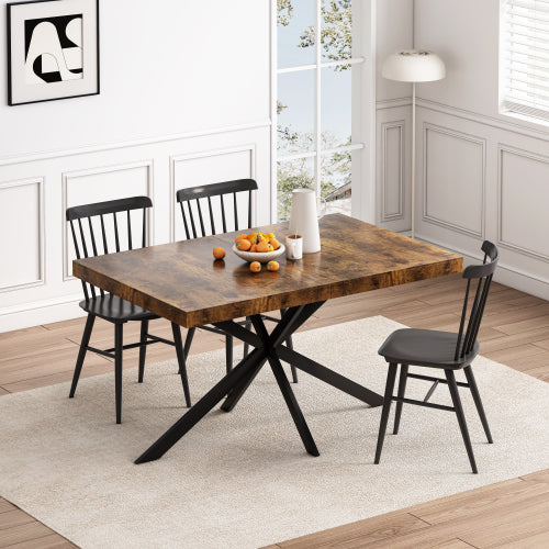 Elevate Your Dining Experience with Our Retro Rectangular Dining Table - Nook & Nest