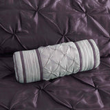 Cal King Comforter Set – 7-Piece, Plum, Tufted Texture, California Kin - Nook & Nest