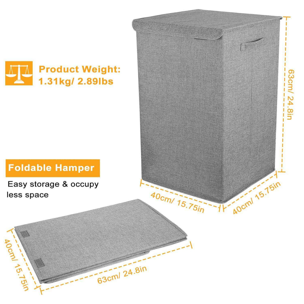 Ultimate Foldable Laundry Hamper with Lid – Keep Your Space Tidy & Organized - Nook & Nest