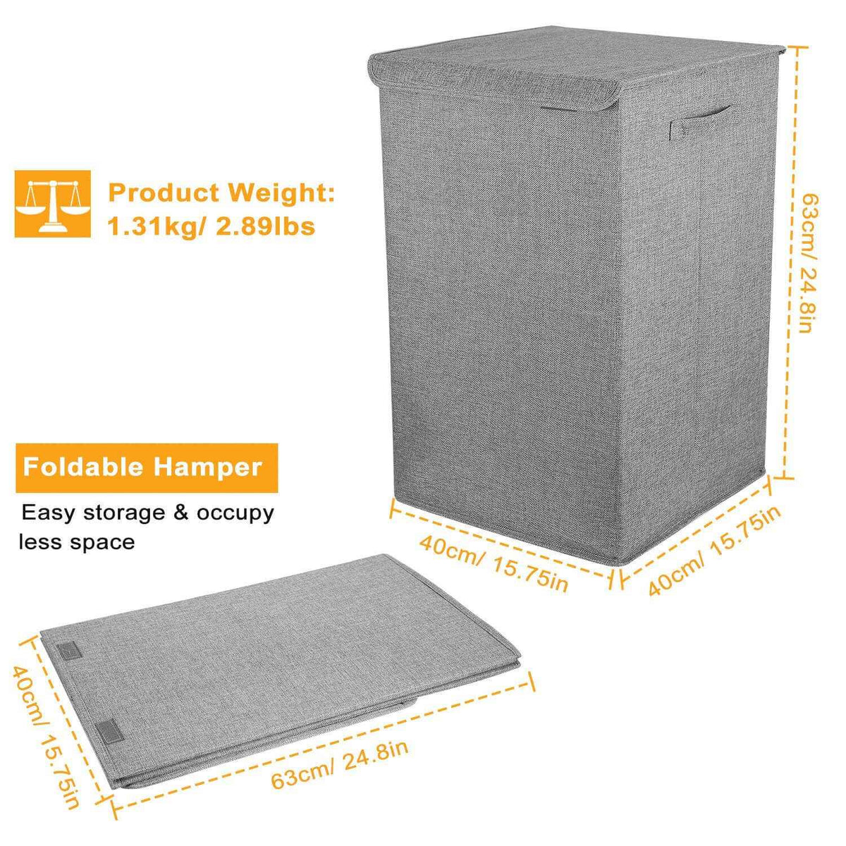 Ultimate Foldable Laundry Hamper with Lid – Keep Your Space Tidy & Organized - Nook & Nest