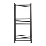 3-Bottle Water Jug Holder Rack – 3-Tier Single Row, Black - Nook & Nest