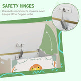 Kids Toy Storage Chest with Safety Hinges – Slow-Close Lid, Flat Lid S - Nook & Nest