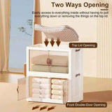 Foldable Stackable Storage Bins with Lid, S–L - Nook & Nest