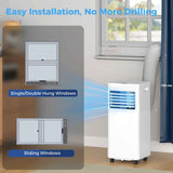 White 10, 000 BTU Portable Air Conditioner, 3-in-1 - Nook & Nest