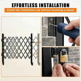 Expandable Rolling Security Gate – Scissor Accordion Design, Locking C - Nook & Nest