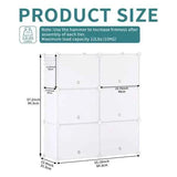 Stackable Shoe Storage Cabinet with Doors – 6-Tier or 8-Tier, Dust Pro - Nook & Nest