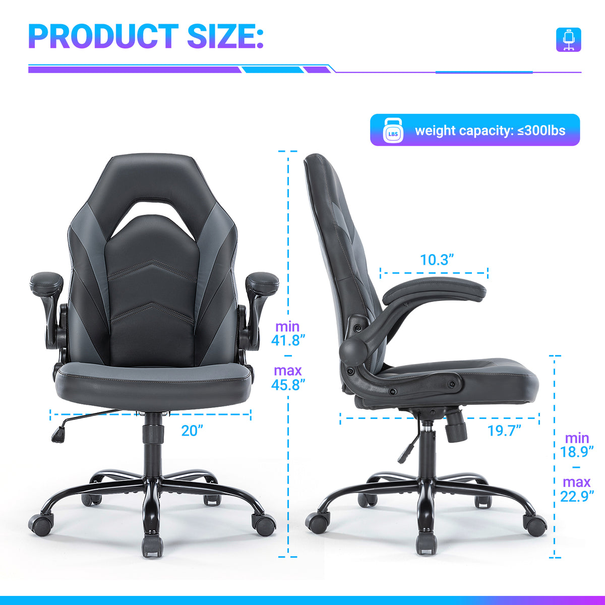 Elevate Your Comfort with Our Ergonomic Gaming Chair - PU Leather Swivel Office Chair - Nook & Nest