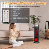 Stay Warm and Cozy with the 1500W Oscillating Ceramic Tower Heater - Nook & Nest