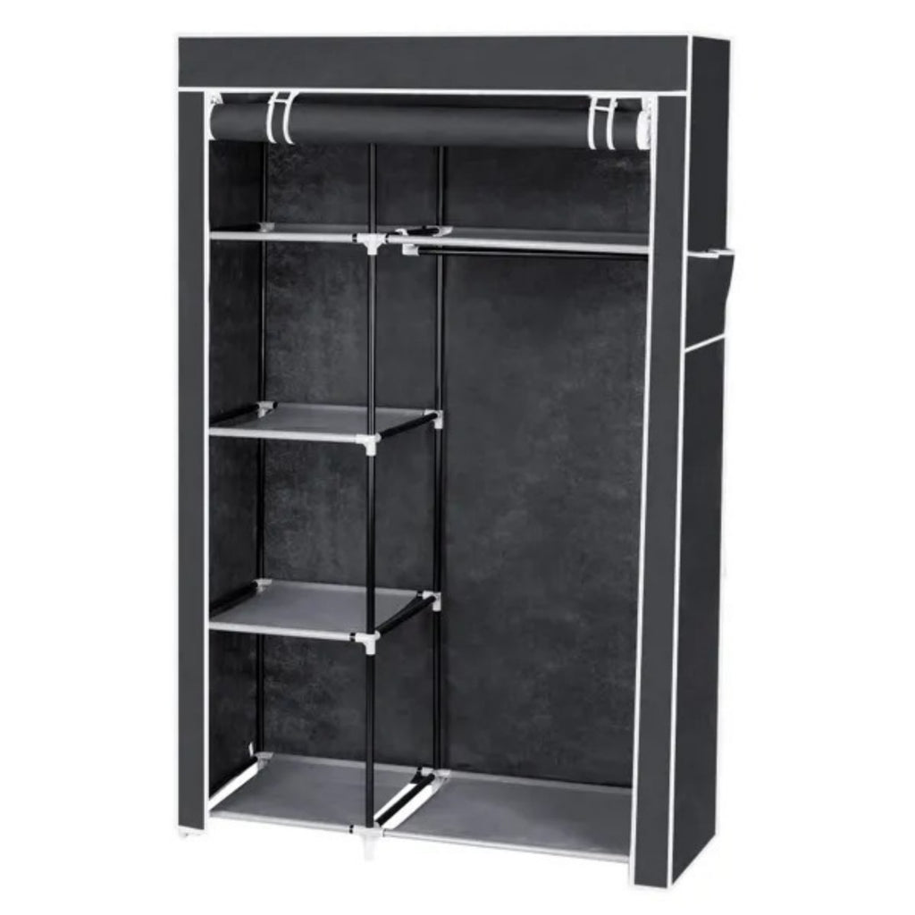 Portable Closet Organizer - 64" Wardrobe Storage Solution for Small Spaces - Nook & Nest