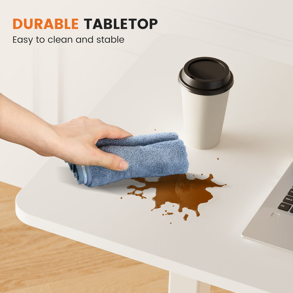 Adjustable Mobile Bed Table, Computer Desk, Mobile Standing Table - Nook & Nest