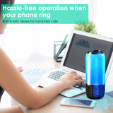 1Pc Wireless Portable Speaker Loud Stereo Speaker With 6 Color Changing Lights Radio Party TWS Speaker For Home Outdoor Travelling - Nook & Nest