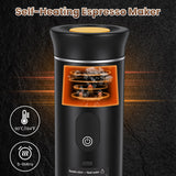 Portable Self-Heating Espresso Maker with 7, 500 mAh Battery - Nook & Nest