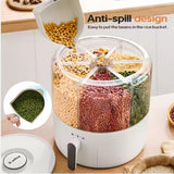 White Rice & Grain Storage Containers with Zipper Lid - Nook & Nest