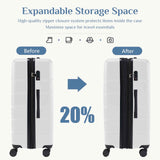 Hard Shell Luggage Set – 3 Piece, Large Capacity