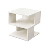 Minimalist Cream Bookshelf - Stylish 2-Tier Design - Nook & Nest