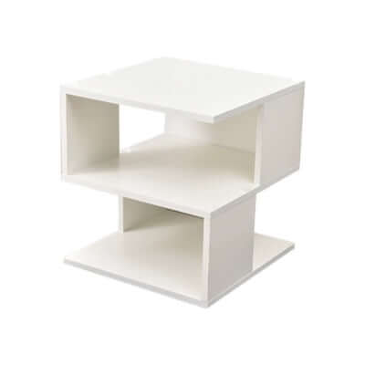 Elevate Your Space with the Minimalist Cream Bookshelf - Stylish 2-Tier Design - Nook & Nest