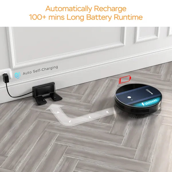 Geek Smart G6 Robot Vacuum; Ultra-Thin; 1800Pa Strong Suction; Automatic Self-Charging; App Control; Custom Cleaning; Great For Hard Floors To Carpets(Banned From Selling On Amazon) - Nook & Nest