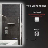 Backlit LED Bathroom Mirror, 1320 × 1030 mm - Nook & Nest