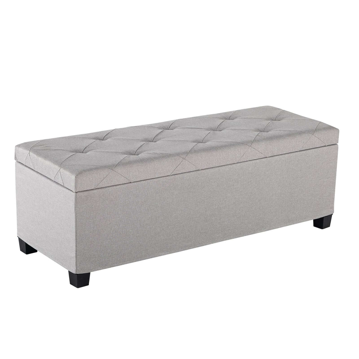 Transform Your Space with the Cushioned Storage Ottoman: Comfort Meets Functionality - Nook & Nest