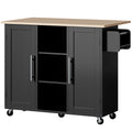 Transform Your Kitchen with the Large Rolling Kitchen Island Cart – Versatile & Stylish Storage - Nook & Nest