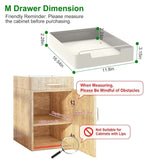 Pull-Out Spice Rack Organizer – 2-Piece Pack, S/M/L - Nook & Nest