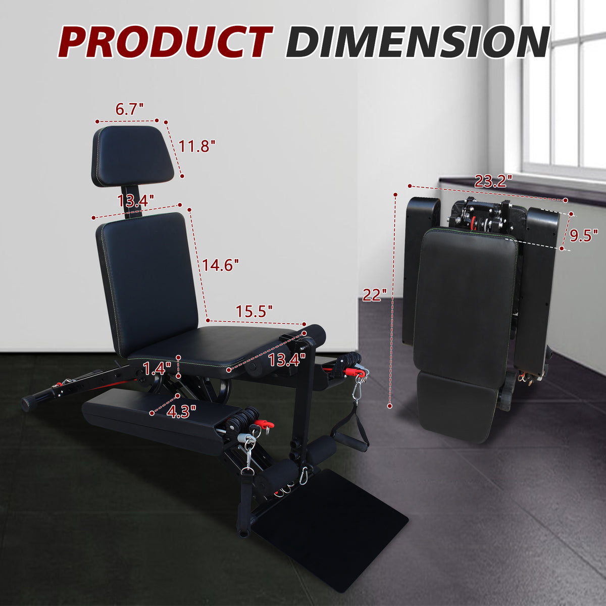 Multifunction Fitness Chair, Adjustable Strength Training Bench For Full Body Workout, Weight Bench With Fast Folding For Home Gym - Nook & Nest